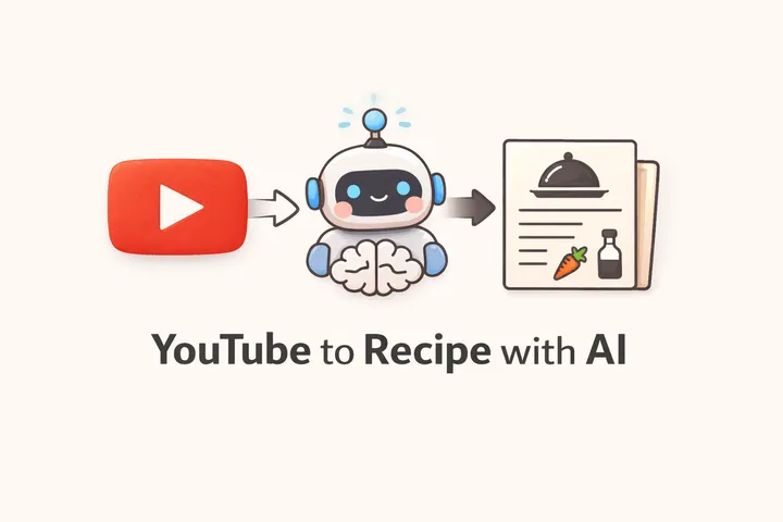 From YouTube Videos to Recipes with AI